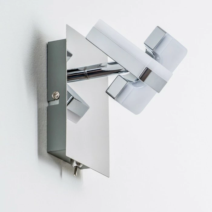 Hofstein Turin Wandspot LED Chrom, 1-flammig 5 Hofstein Turin Wandspot LED Chrom, 1-flammig – Bild 5