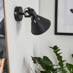 Hofstein Upiano Wandleuchte Chrom, Schwarz, 1-flammig -Wandleuchten Verkaufsgeschäft upiano wandleuchte h3017814 11