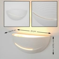 Hofstein VALLO Wandleuchte Weiß, 1-flammig -Wandleuchten Verkaufsgeschäft vallo wandleuchte h168814 11