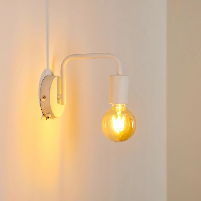 Hofstein Valocolla Wandleuchte Weiß, 1-flammig 6 Hofstein Valocolla Wandleuchte Weiß, 1-flammig – Bild 6