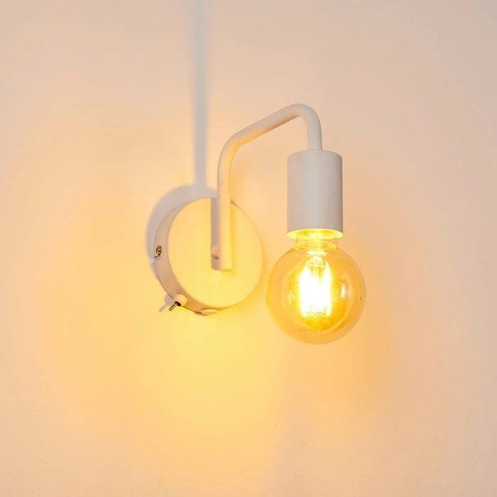 Hofstein Valocolla Wandleuchte Weiß, 1-flammig 7 Hofstein Valocolla Wandleuchte Weiß, 1-flammig – Bild 7