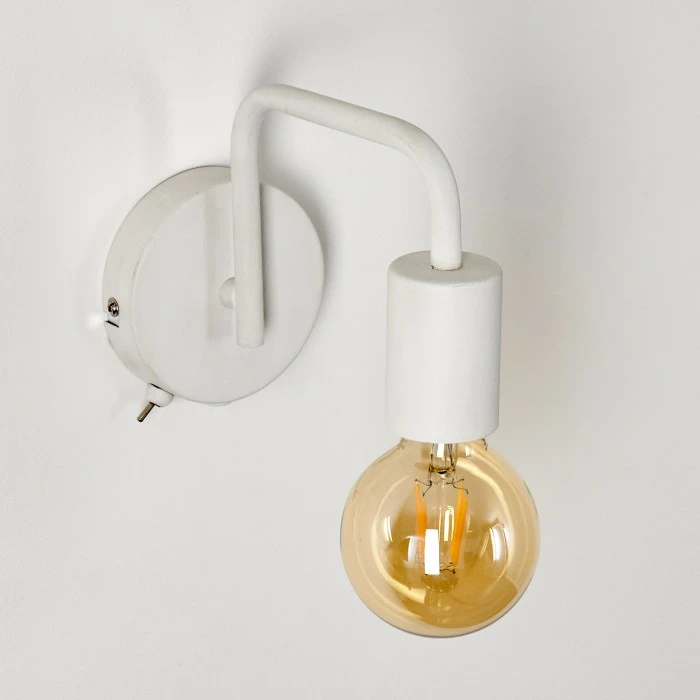 Hofstein Valocolla Wandleuchte Weiß, 1-flammig 8 Hofstein Valocolla Wandleuchte Weiß, 1-flammig – Bild 8