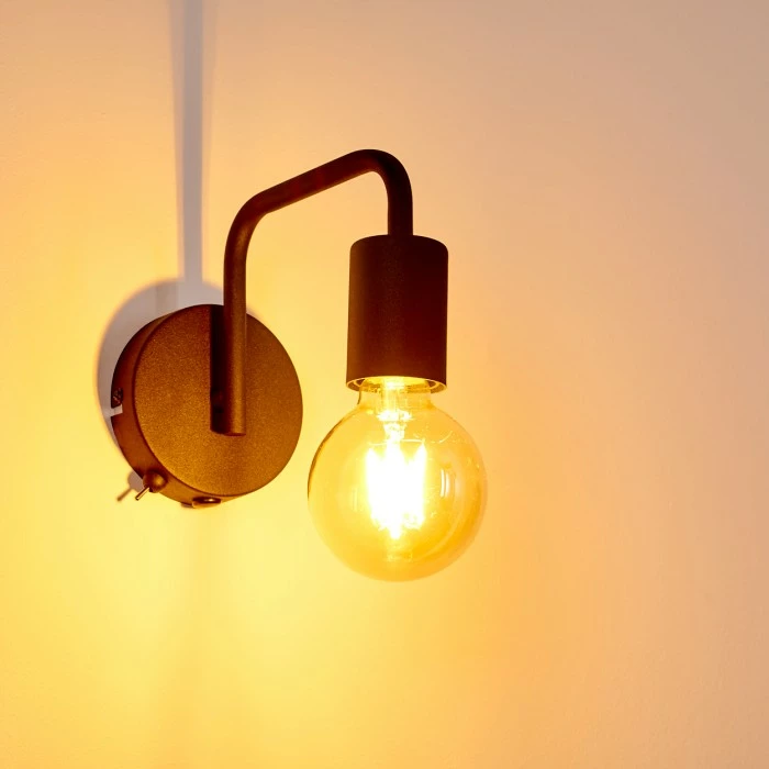 Hofstein Valocolla Wandleuchte Schwarz, 1-flammig 13 Hofstein Valocolla Wandleuchte Schwarz, 1-flammig – Bild 13