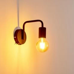 Hofstein Valocolla Wandleuchte Schwarz, 1-flammig 20 Hofstein Valocolla Wandleuchte Schwarz, 1-flammig -Wandleuchten Verkaufsgeschäft valocolla wandleuchte h3290224 do1 2