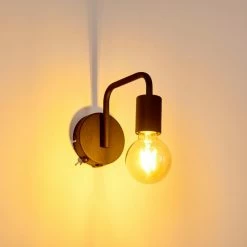 Hofstein Valocolla Wandleuchte Schwarz, 1-flammig 25 Hofstein Valocolla Wandleuchte Schwarz, 1-flammig -Wandleuchten Verkaufsgeschäft valocolla wandleuchte h3290224 do1 7