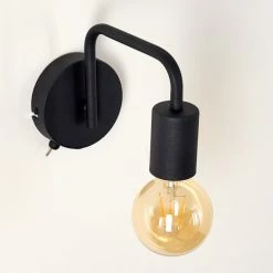 Hofstein Valocolla Wandleuchte Schwarz, 1-flammig 26 Hofstein Valocolla Wandleuchte Schwarz, 1-flammig -Wandleuchten Verkaufsgeschäft valocolla wandleuchte h3290224 do1 8