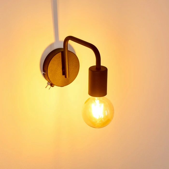 Hofstein Valocolla Wandleuchte Schwarz, 1-flammig 10 Hofstein Valocolla Wandleuchte Schwarz, 1-flammig – Bild 10