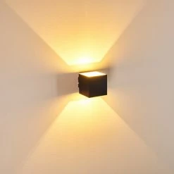 Hofstein Varco Wandleuchte Schwarz, 1-flammig -Wandleuchten Verkaufsgeschäft varco wandleuchte h3013182 do4 14