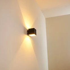 Hofstein Varco Wandleuchte Schwarz, 1-flammig -Wandleuchten Verkaufsgeschäft varco wandleuchte h3013182 do4 21