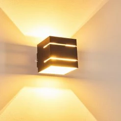 Hofstein Varco Wandleuchte Schwarz, 1-flammig -Wandleuchten Verkaufsgeschäft varco wandleuchte h3013199 do4 7