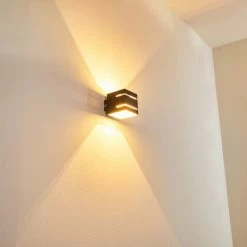 Hofstein Varco Wandleuchte Schwarz, 1-flammig -Wandleuchten Verkaufsgeschäft varco wandleuchte h3013199 do4 9