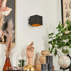 Hofstein Varco Wandleuchte Schwarz, 1-flammig -Wandleuchten Verkaufsgeschäft varco wandleuchte h3013205 do4 11