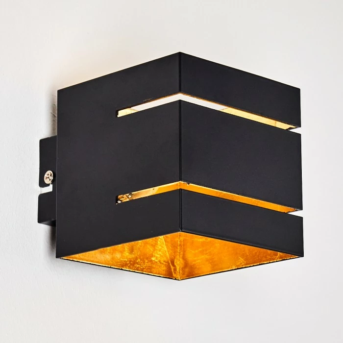 Hofstein Varco Wandleuchte Schwarz, 1-flammig 14 Hofstein Varco Wandleuchte Schwarz, 1-flammig – Bild 14