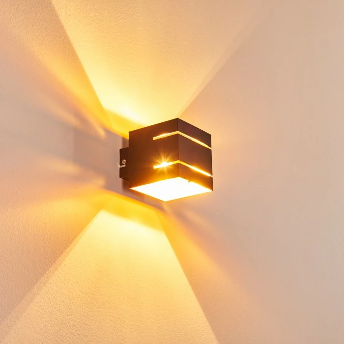 Hofstein Varco Wandleuchte Schwarz, 1-flammig 3 Hofstein Varco Wandleuchte Schwarz, 1-flammig – Bild 3