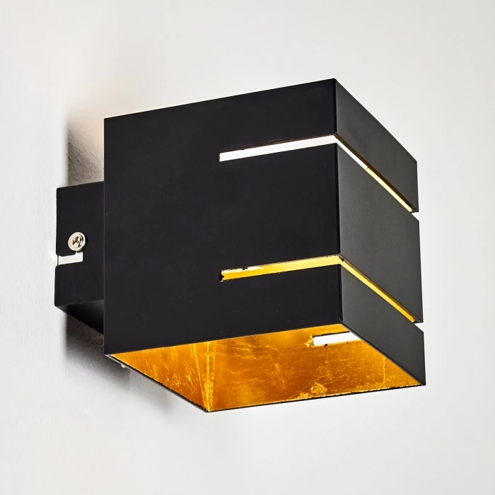 Hofstein Varco Wandleuchte Schwarz, 1-flammig 22 Hofstein Varco Wandleuchte Schwarz, 1-flammig – Bild 22