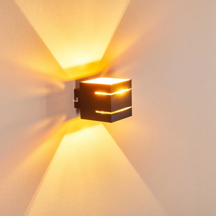 Hofstein Varco Wandleuchte Schwarz, 1-flammig 4 Hofstein Varco Wandleuchte Schwarz, 1-flammig – Bild 4