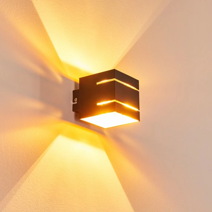 Hofstein Varco Wandleuchte Schwarz, 1-flammig 8 Hofstein Varco Wandleuchte Schwarz, 1-flammig – Bild 8