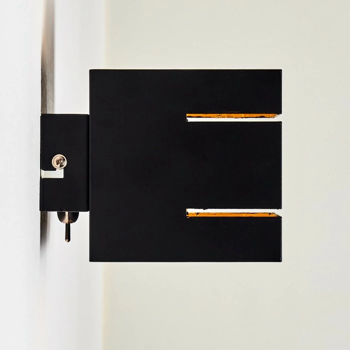 Hofstein Varco Wandleuchte Schwarz, 1-flammig 9 Hofstein Varco Wandleuchte Schwarz, 1-flammig – Bild 9