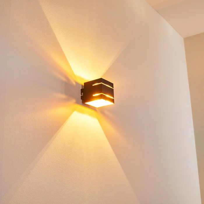 Hofstein Varco Wandleuchte Schwarz, 1-flammig 10 Hofstein Varco Wandleuchte Schwarz, 1-flammig – Bild 10