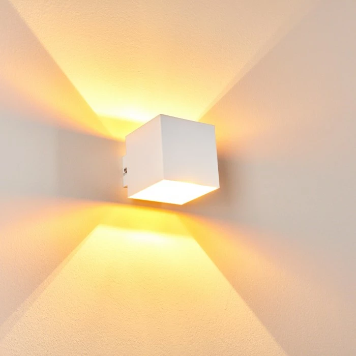 Hofstein Varco Wandleuchte Weiß, 1-flammig 8 Hofstein Varco Wandleuchte Weiß, 1-flammig – Bild 8