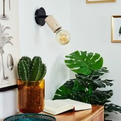 Hofstein Vasanello Wandleuchte Schwarz, 1-flammig -Wandleuchten Verkaufsgeschäft vasanello wandleuchte h3405338 11