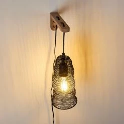 Hofstein Verpuppt Wandleuchte Holz hell, 1-flammig 33 Hofstein Verpuppt Wandleuchte Holz hell, 1-flammig -Wandleuchten Verkaufsgeschäft verpuppt wandleuchte h3316412 11