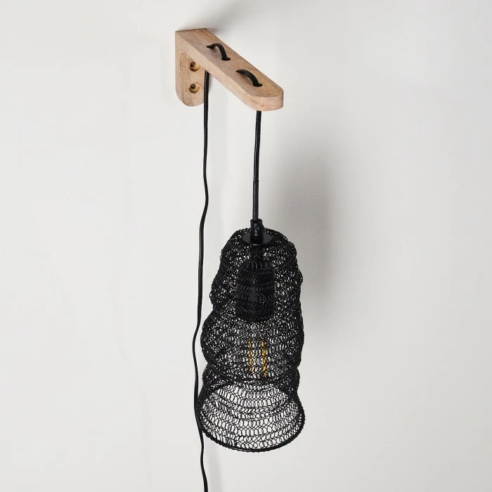 Hofstein Verpuppt Wandleuchte Holz hell, 1-flammig 17 Hofstein Verpuppt Wandleuchte Holz hell, 1-flammig – Bild 17