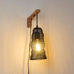 Hofstein Verpuppt Wandleuchte Holz hell, 1-flammig 39 Hofstein Verpuppt Wandleuchte Holz hell, 1-flammig -Wandleuchten Verkaufsgeschäft verpuppt wandleuchte h3316412 17