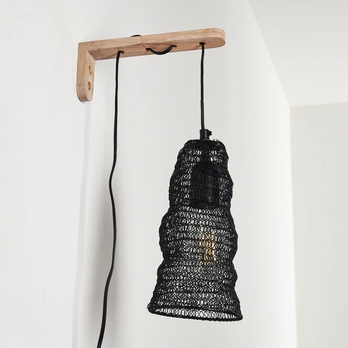 Hofstein Verpuppt Wandleuchte Holz hell, 1-flammig 20 Hofstein Verpuppt Wandleuchte Holz hell, 1-flammig – Bild 20