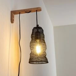 Hofstein Verpuppt Wandleuchte Holz hell, 1-flammig 24 Hofstein Verpuppt Wandleuchte Holz hell, 1-flammig -Wandleuchten Verkaufsgeschäft verpuppt wandleuchte h3316412 2