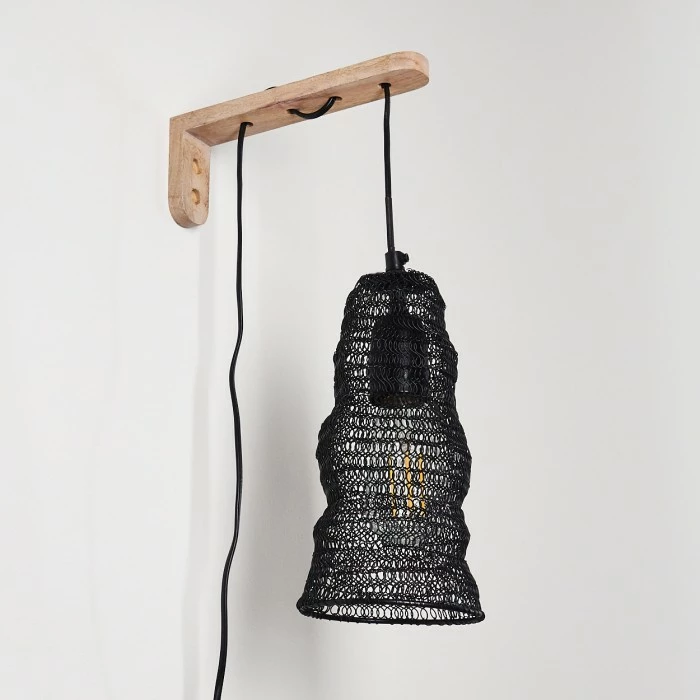 Hofstein Verpuppt Wandleuchte Holz hell, 1-flammig 9 Hofstein Verpuppt Wandleuchte Holz hell, 1-flammig – Bild 9