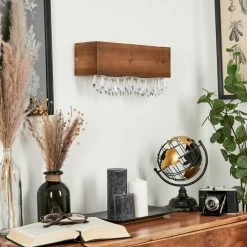 Hofstein Versoix Wandleuchte LED Schwarz, Naturfarben, 1-flammig -Wandleuchten Verkaufsgeschäft versoix wandleuchte h3570784 11