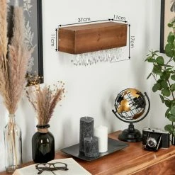 Hofstein Versoix Wandleuchte LED Schwarz, Naturfarben, 1-flammig -Wandleuchten Verkaufsgeschäft versoix wandleuchte h3570784 3