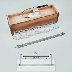 Hofstein Versoix Wandleuchte LED Schwarz, Naturfarben, 1-flammig -Wandleuchten Verkaufsgeschäft versoix wandleuchte h3570784 4