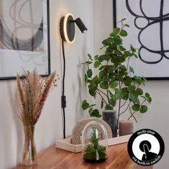 Hofstein Viata Wandleuchte LED Schwarz, Weiß, 2-flammig