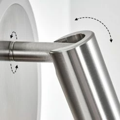 Hofstein Viata Wandleuchte LED Nickel-Matt, Grau, 2-flammig -Wandleuchten Verkaufsgeschäft viata wandleuchte h3456736 5