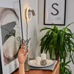 Hofstein Viata Wandleuchte LED Nickel-Matt, Grau, 2-flammig -Wandleuchten Verkaufsgeschäft viata wandleuchte h3456736 6