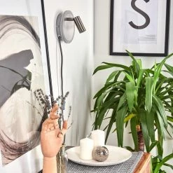 Hofstein Viata Wandleuchte LED Nickel-Matt, Grau, 2-flammig -Wandleuchten Verkaufsgeschäft viata wandleuchte h3456736 9