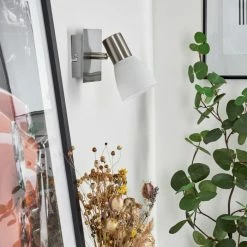 Hofstein Villaseca  Wandleuchte LED Nickel-Matt, 1-flammig -Wandleuchten Verkaufsgeschäft villaseca wandleuchte h3651636 11