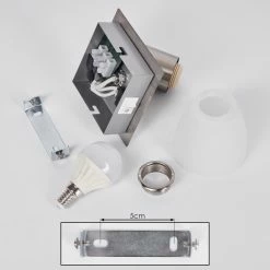 Hofstein Villaseca  Wandleuchte LED Nickel-Matt, 1-flammig -Wandleuchten Verkaufsgeschäft villaseca wandleuchte h3651636 4