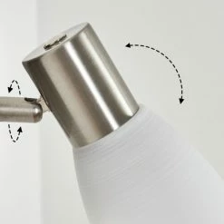 Hofstein Villaseca  Wandleuchte LED Nickel-Matt, 1-flammig -Wandleuchten Verkaufsgeschäft villaseca wandleuchte h3651636 5