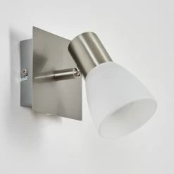 Hofstein Villaseca  Wandleuchte LED Nickel-Matt, 1-flammig -Wandleuchten Verkaufsgeschäft villaseca wandleuchte h3651636 7