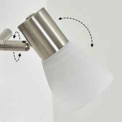 Hofstein Villaseca Wandleuchte LED Nickel-Matt, 2-flammig -Wandleuchten Verkaufsgeschäft villaseca wandleuchte h3651650 5