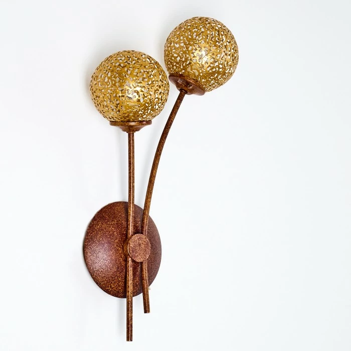 Hofstein Virga Wandleuchte Rostfarben, 2-flammig 16 Hofstein Virga Wandleuchte Rostfarben, 2-flammig – Bild 16