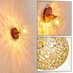 Hofstein Virga Wandleuchte Rostfarben, 1-flammig