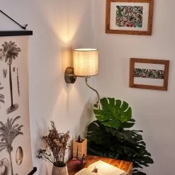 Hofstein Vure Wandleuchte Nickel-Matt, 1-flammig -Wandleuchten Verkaufsgeschäft vure wandleuchte h3388266 6