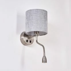 Hofstein Vure Wandleuchte Nickel-Matt, 1-flammig -Wandleuchten Verkaufsgeschäft vure wandleuchte h3388266 7