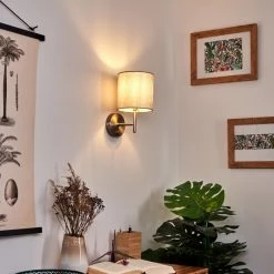 Hofstein Vure Wandleuchte Nickel-Matt, 1-flammig -Wandleuchten Verkaufsgeschäft vure wandleuchte h3388280 6