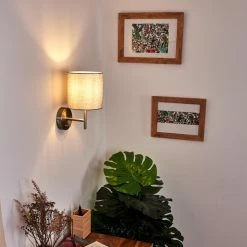 Hofstein Vure Wandleuchte Nickel-Matt, 1-flammig -Wandleuchten Verkaufsgeschäft vure wandleuchte h3388280 9