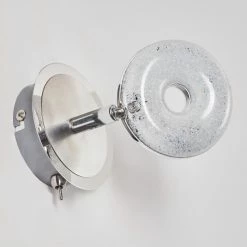 Hofstein Wandleuchte Donot LED Nickel-Matt, Chrom, 1-flammig -Wandleuchten Verkaufsgeschäft wandleuchte donot h3021293 do2 16